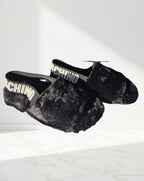 Sandali Donna Love Moschino in Pelo Sintetico Nero