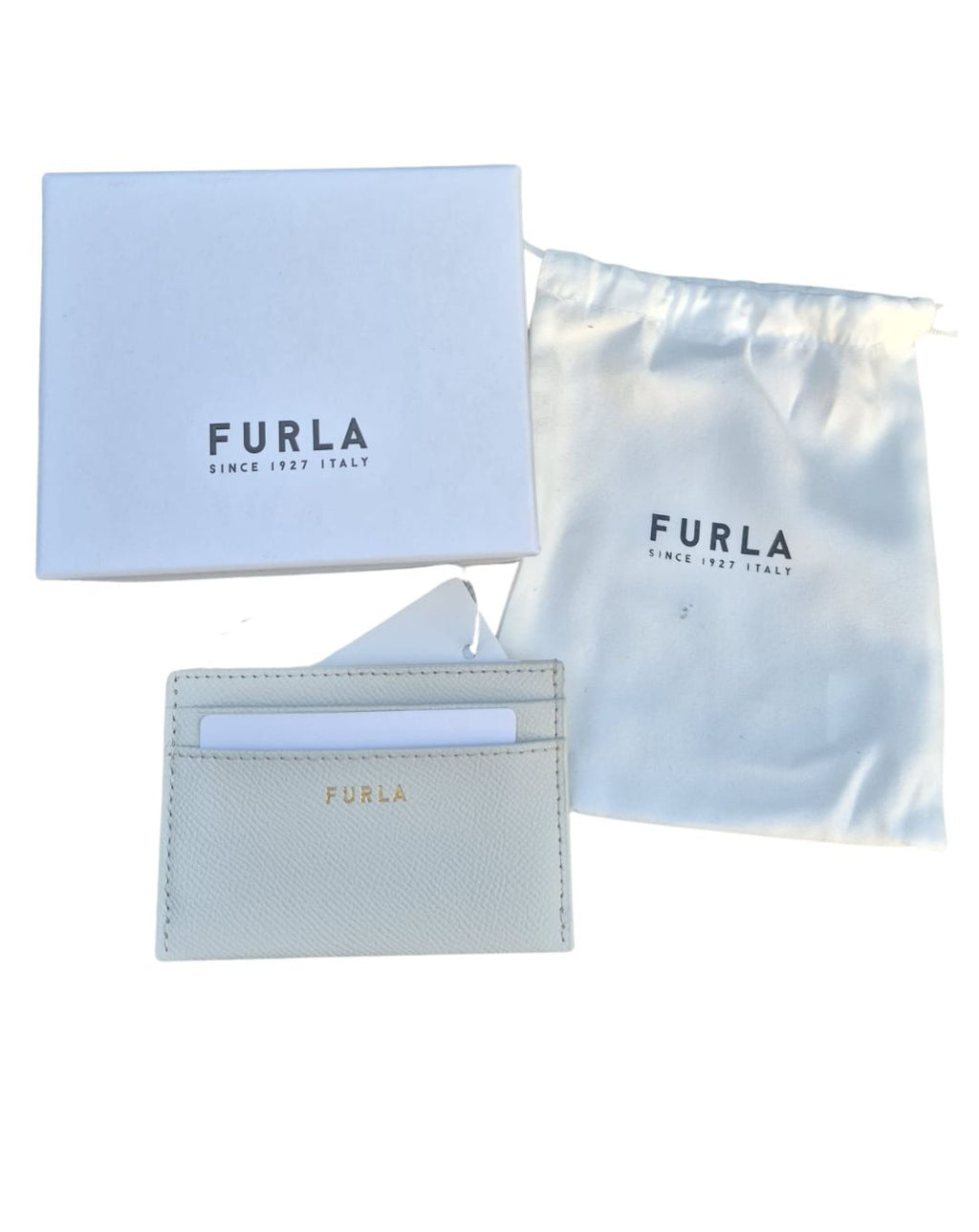 Cardholder Furla – Porta Carte in Vera Pelle, Colore Perla