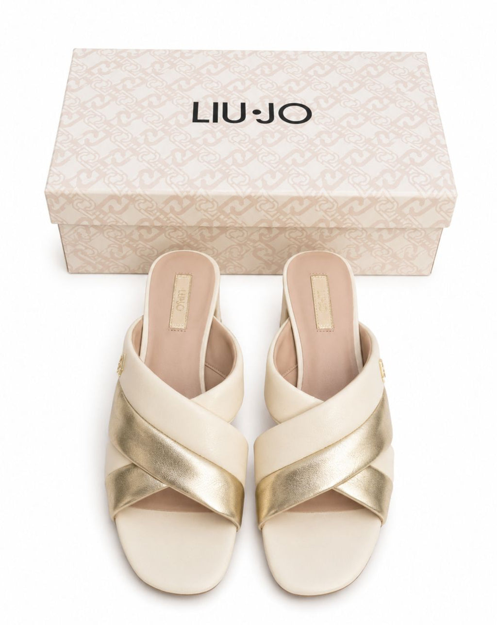 Sandali Donna LIU JO – Pelle, Colore Champagne/Oro