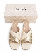 Sandali Donna LIU JO – Pelle, Colore Champagne/Oro