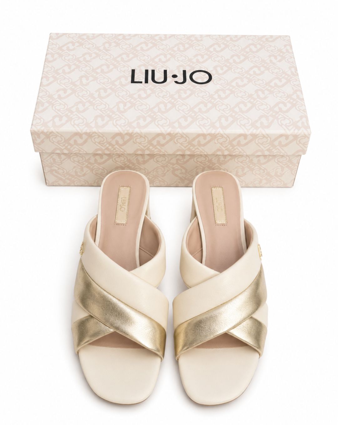 Sandali Donna LIU JO – Pelle, Colore Champagne/Oro
