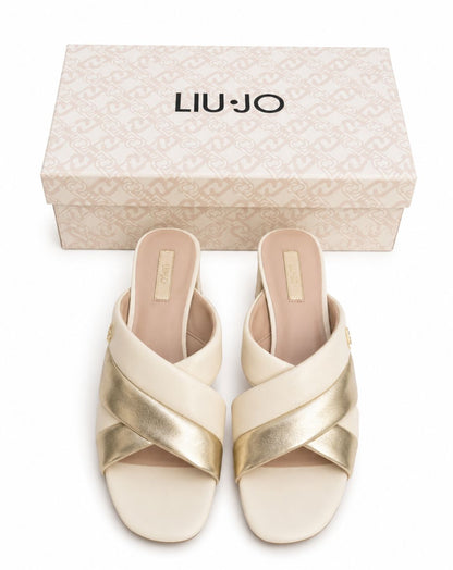 Sandali Donna LIU JO – Pelle, Colore Champagne/Oro