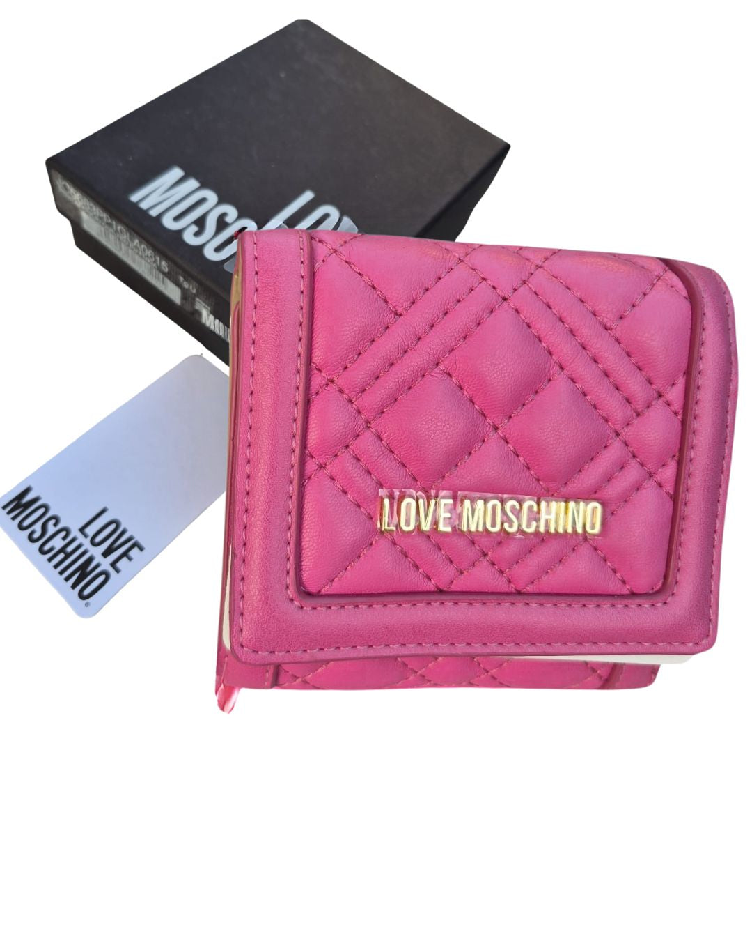 Portafoglio MOSCHINO – Ecopelle con Custodia, Formato Compatto
