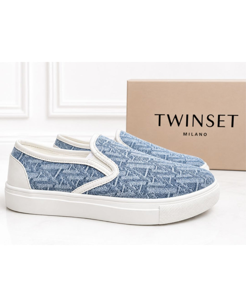 Slip-On Donna TWINSET – Tessuto Denim