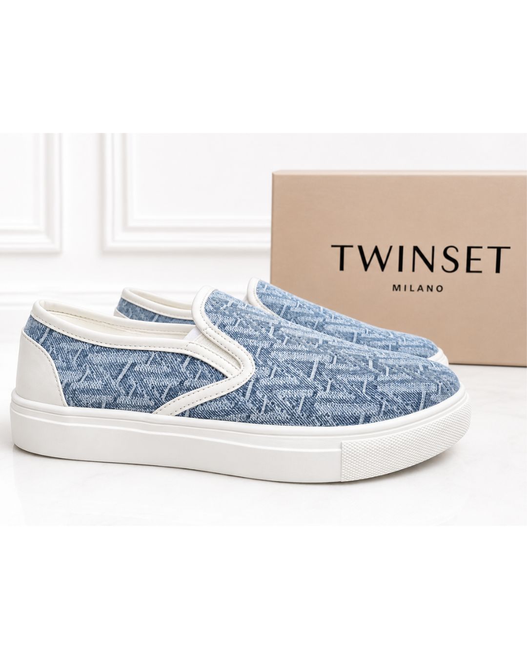 Slip-On Donna TWINSET – Tessuto Denim