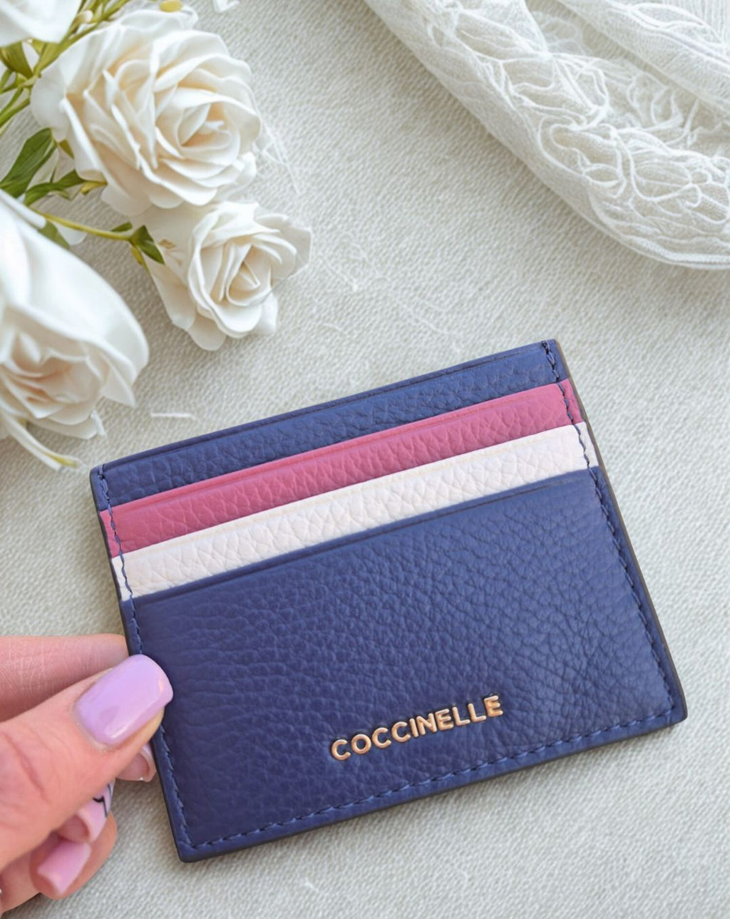 Cardholder Coccinelle – Porta Carte in Vera Pelle con Scatola