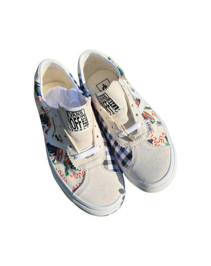 Scarpe Basse Donna Vans in Tela e Pelle Scamosciata Multicolore