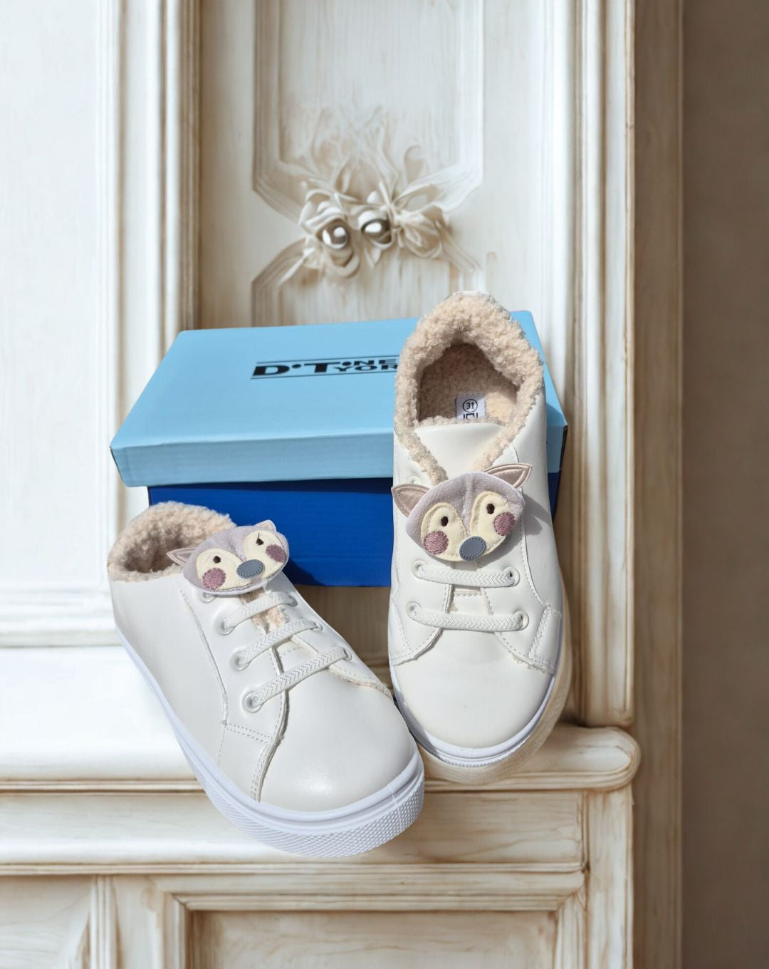 Sneakers Bambina D.T. New York – Ecopelle con Imbottitura in Pellicciotto Sintetico
