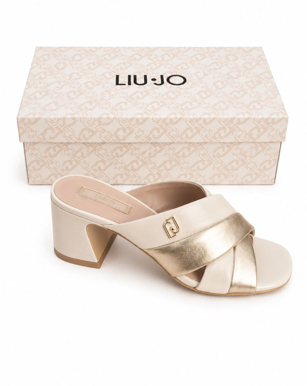 Sandali Donna LIU JO – Pelle, Colore Champagne/Oro