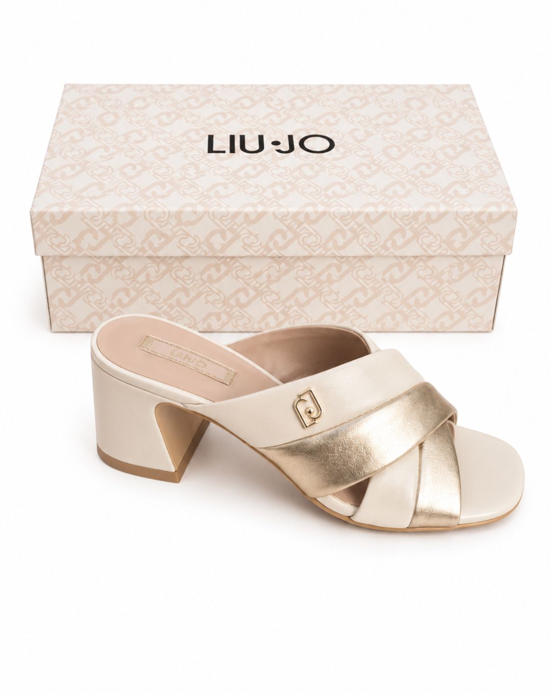 Sandali Donna LIU JO – Pelle, Colore Champagne/Oro