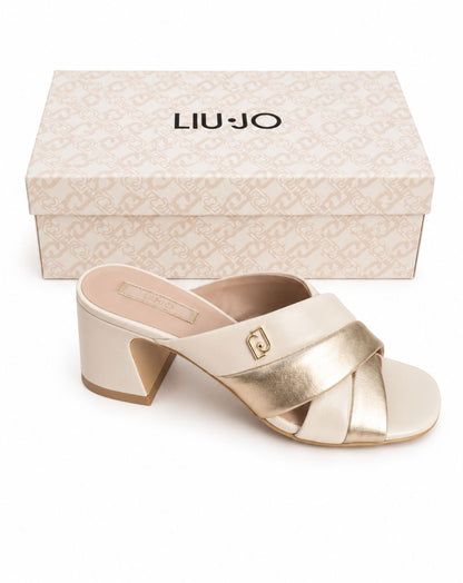 Sandali Donna LIU JO – Pelle, Colore Champagne/Oro