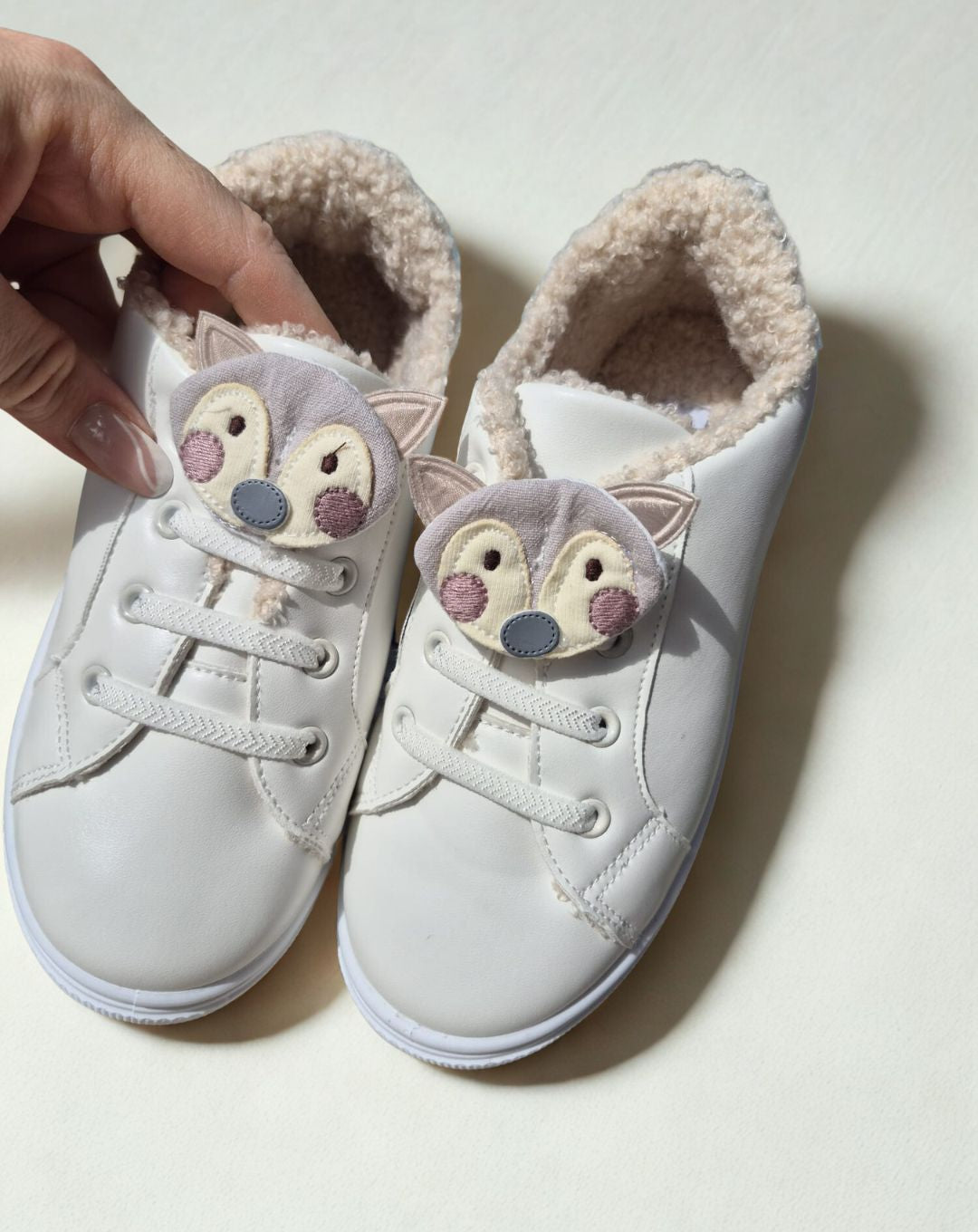 Sneakers Bambina D.T. New York – Ecopelle con Imbottitura in Pellicciotto Sintetico