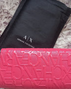 Pochette Donna Armani Exchange – Ecopelle Corallo, Misura Piccola con Tracolla