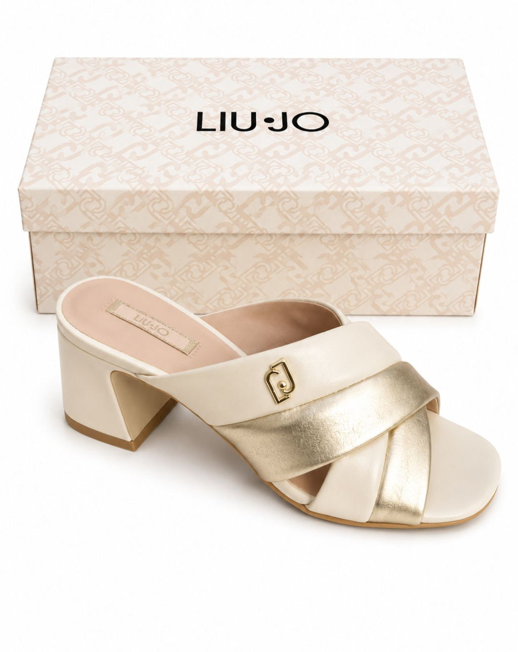 Sandali Donna LIU JO – Pelle, Colore Champagne/Oro