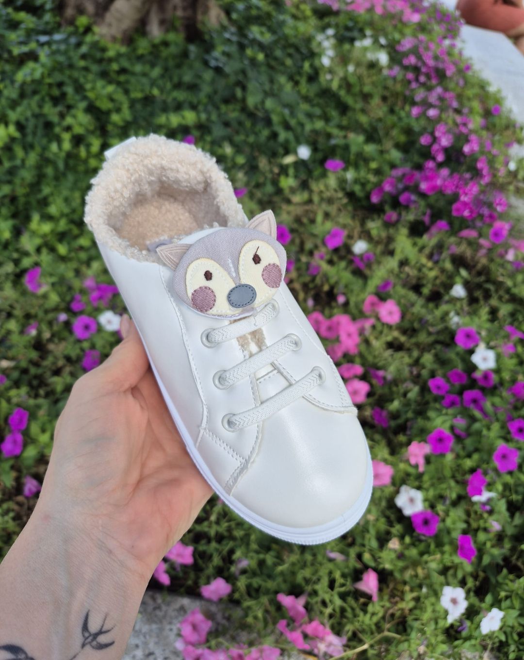 Sneakers Bambina D.T. New York – Ecopelle con Imbottitura in Pellicciotto Sintetico