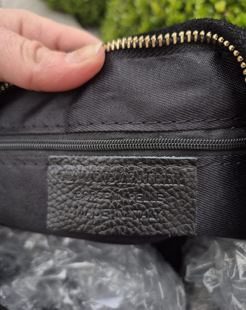 Borsa Donna Made in Italy – Vera Pelle Scamosciata, Misura Media con Tracolla