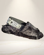 Sandali Donna Love Moschino in Pelo Sintetico Nero