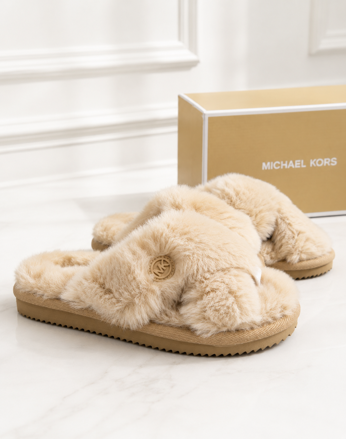 Ciabatte Donna Michael Kors – Pelo Sintetico