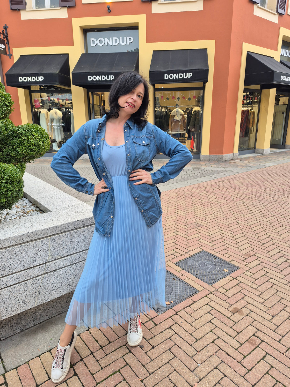 Camicia Armani Exchange in denim da donna